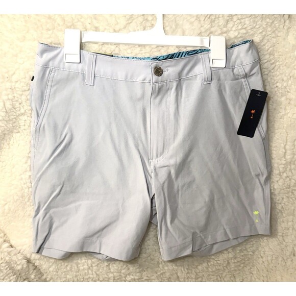 Margaritaville Mens Shorts 32 Waist 7" inseam Grey Dawn UPF 30, Quick Dry - Picture 2 of 5